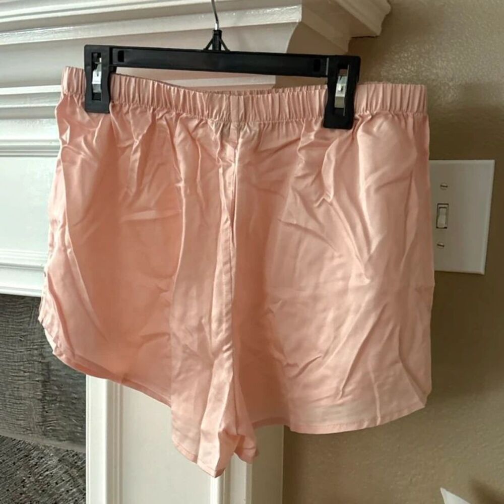 Ettitude Pink Blue Bamboo Lyocell Lounge Shorts S CleanBamboo Pajama
